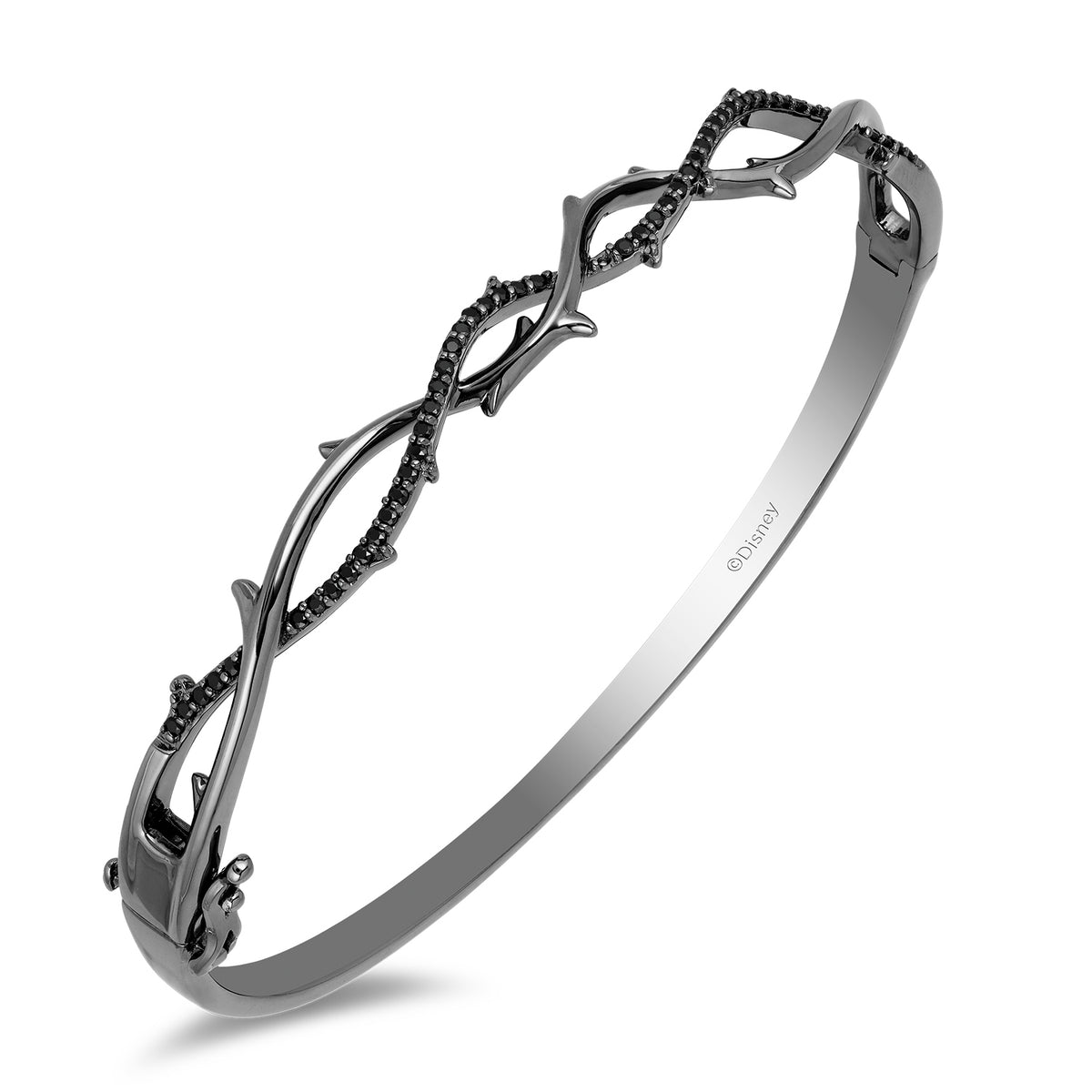 John Hardy Mens Black Rhodium Modern Chain Bracelet with Black Sapphires |  Lee Michaels Fine Jewelry