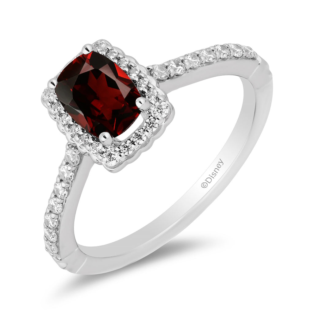 3 Carat Oval Garnet Enchanted Disney Snow White factory Diamond Ring in Sterling Silver and 10K Rose Gold Plated Ring Engagement Rings Wedding Ring