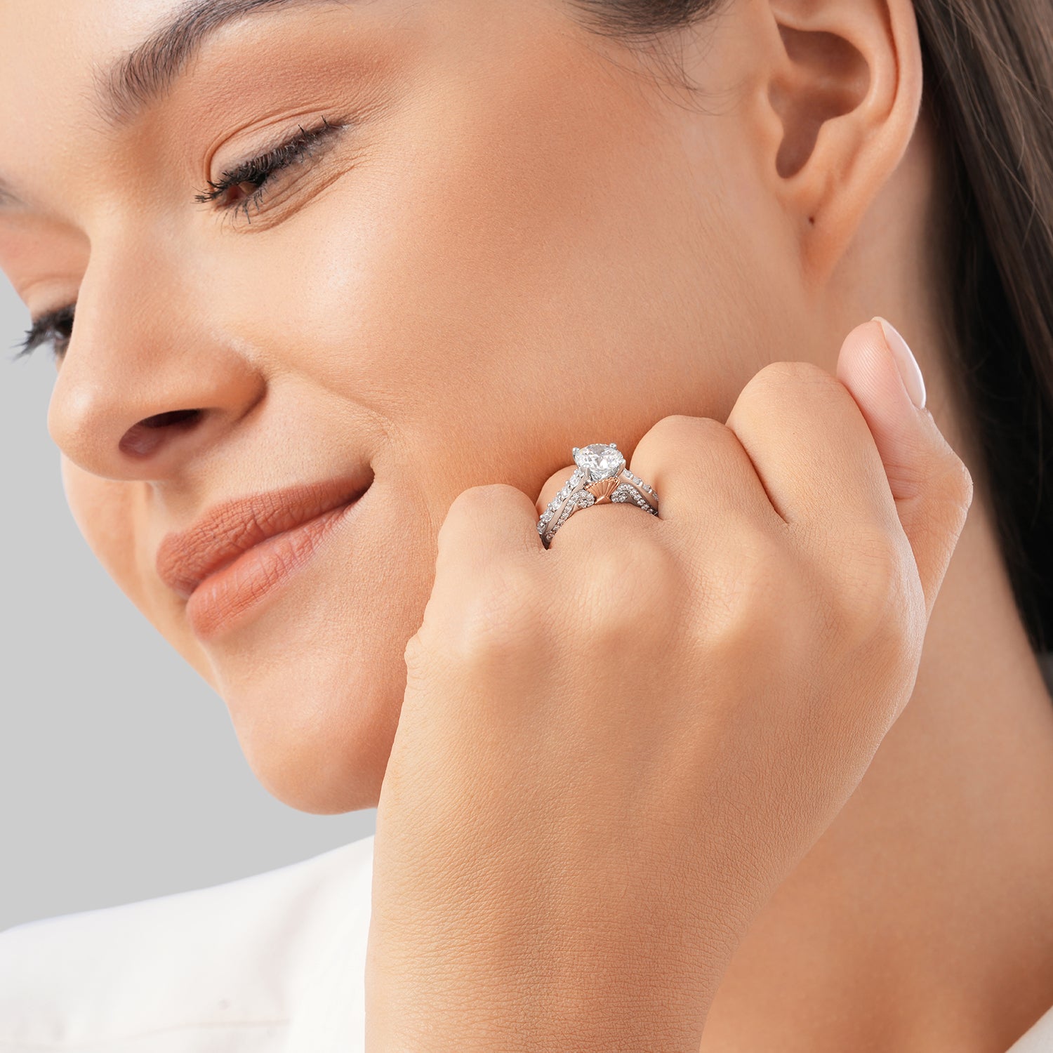 Enchanted Star Lab Grown Diamond 14K Gold Ariel Filigree Engagement Ring
