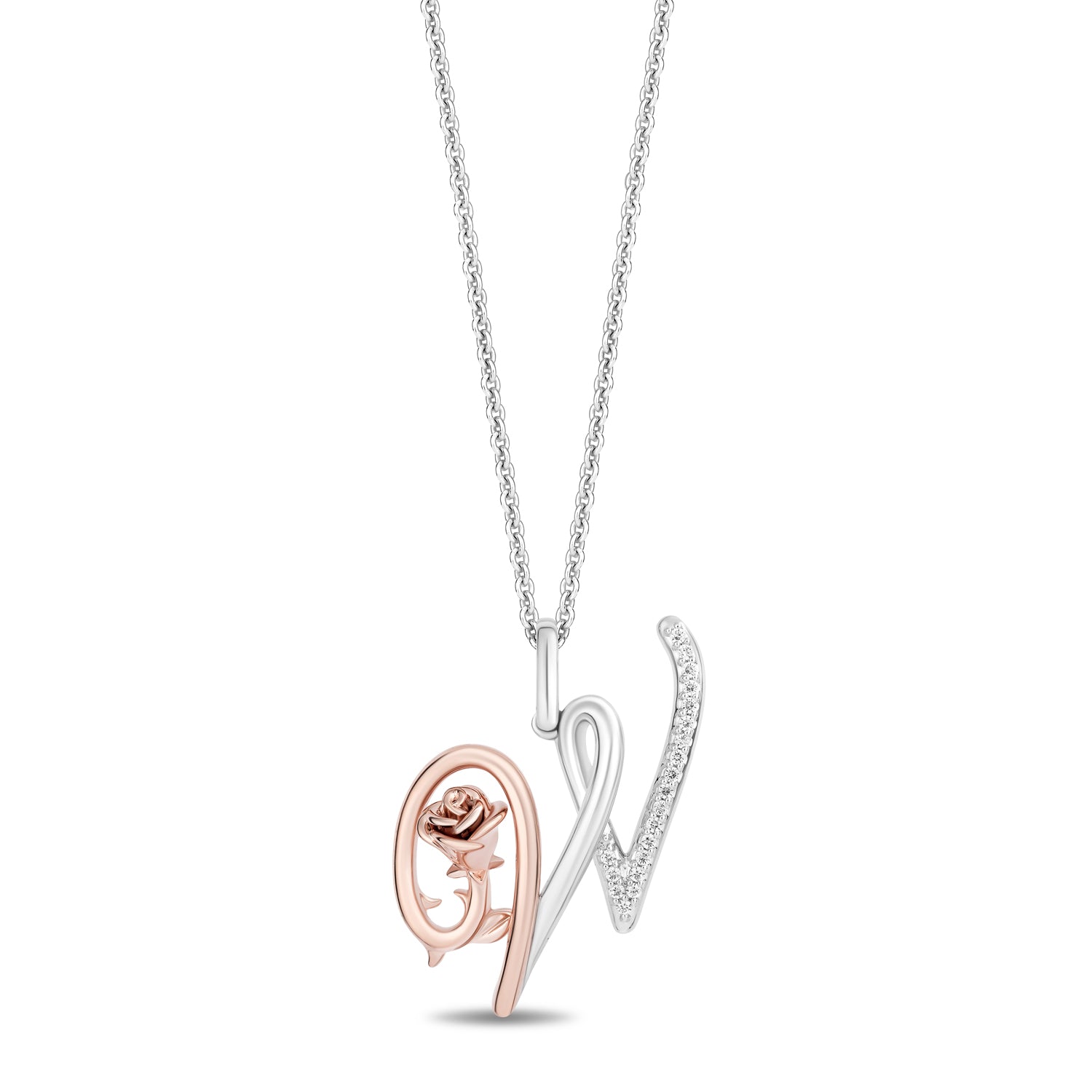 Good Silver & 10k rose gold necklace