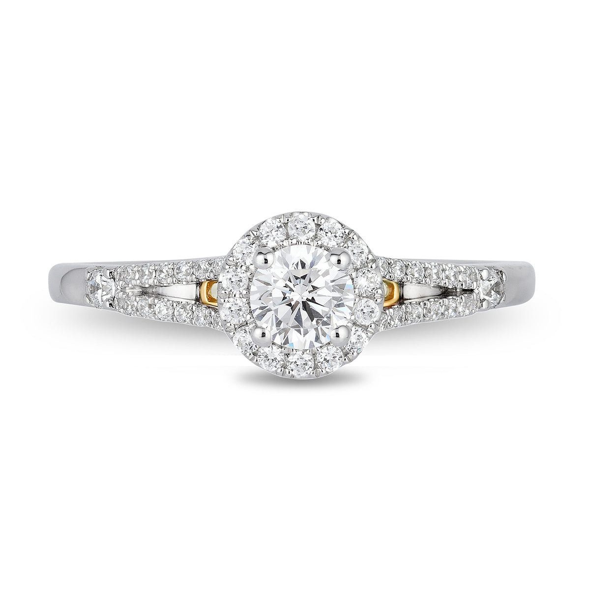 Disney Cinderella Inspired Diamond Engagement Ring 14K Yellow Gold 1/2 Cttw | Enchanted Disney Fine Jewelry 8