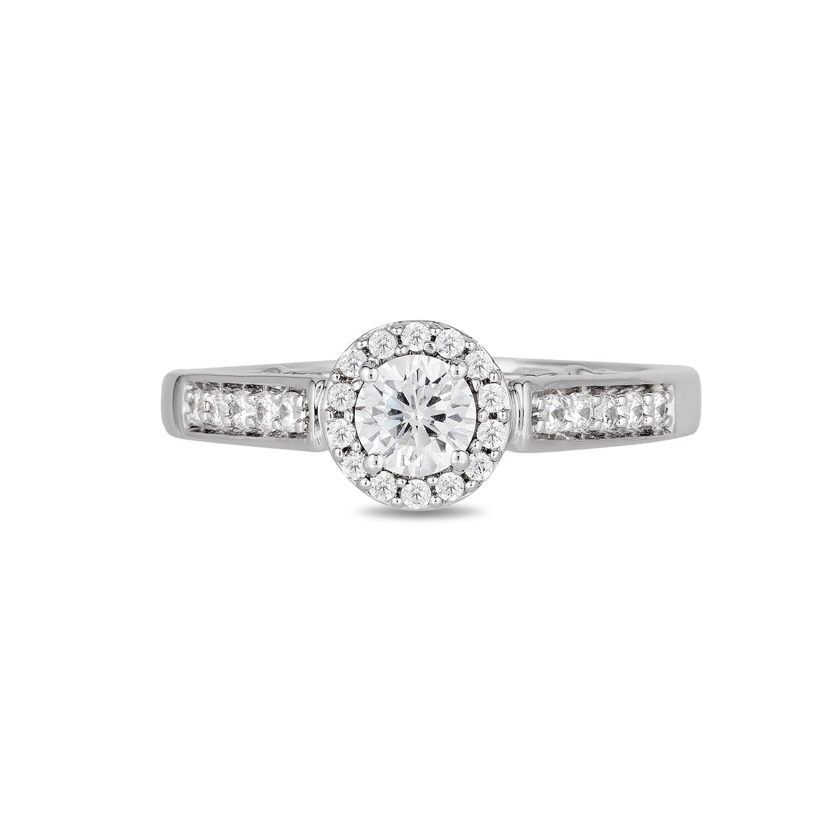 Disney Ariel Inspired Diamond Shell Engagement Ring in 14K White & Rose ...