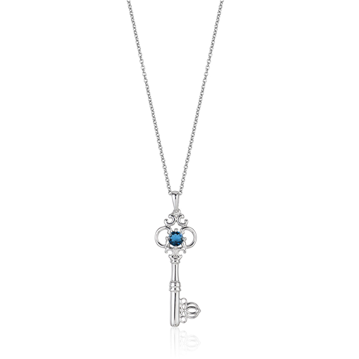 Disney Cinderella Inspired Diamond Earrings with London Blue Topaz | Enchanted Disney Fine Jewelry