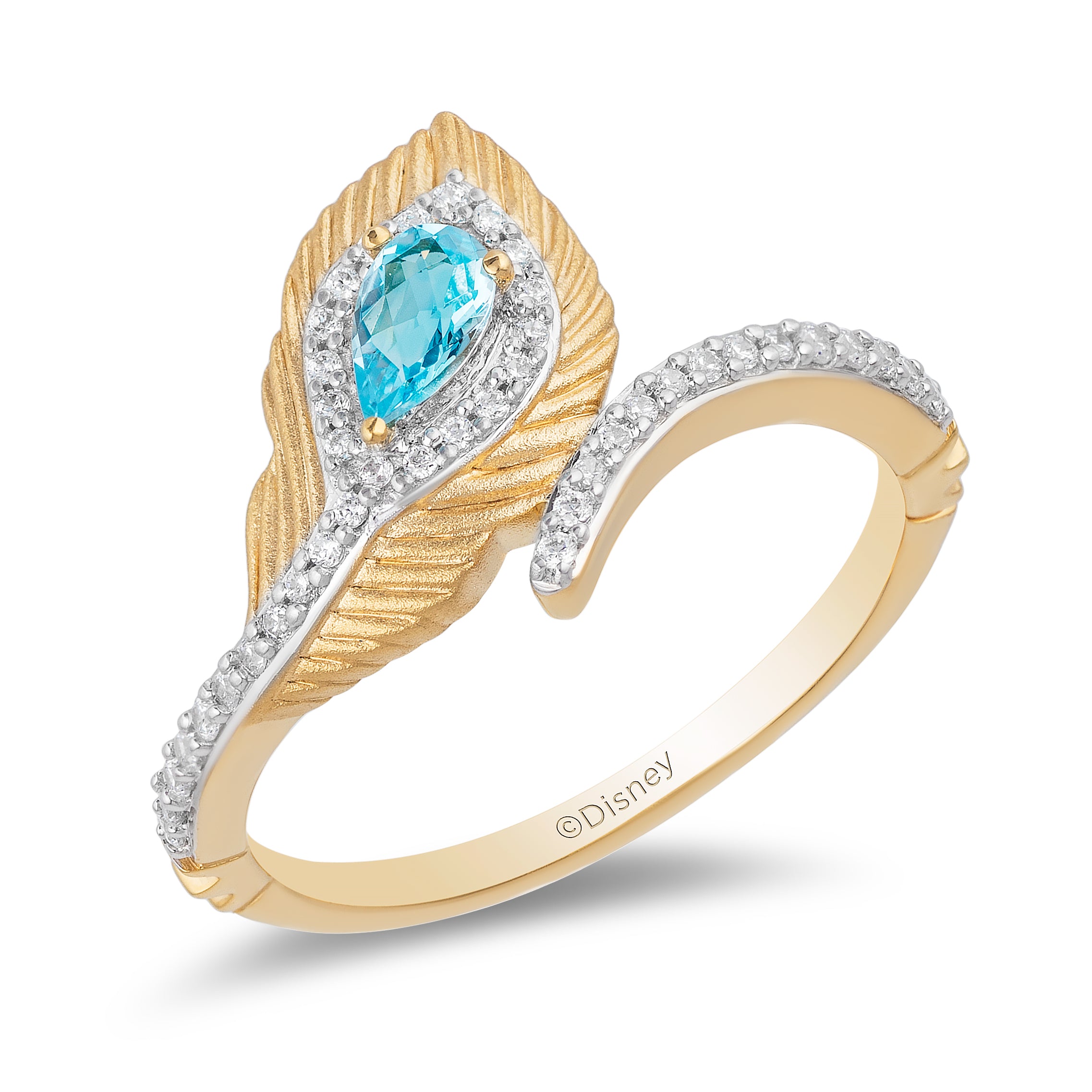 GazeWorthy - American Diamond Gold Plated Peacock Shaped Ring – Priyaasi