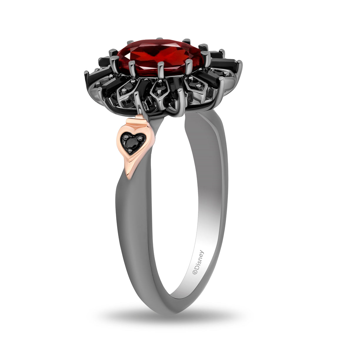 Dark metal engagement fashion rings