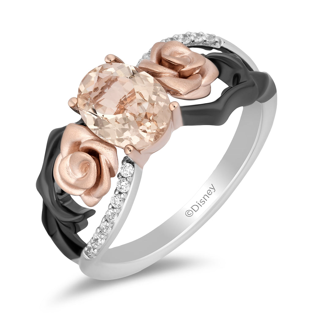 Enchanted disney fine shops jewelry diamond morganite aurora ring