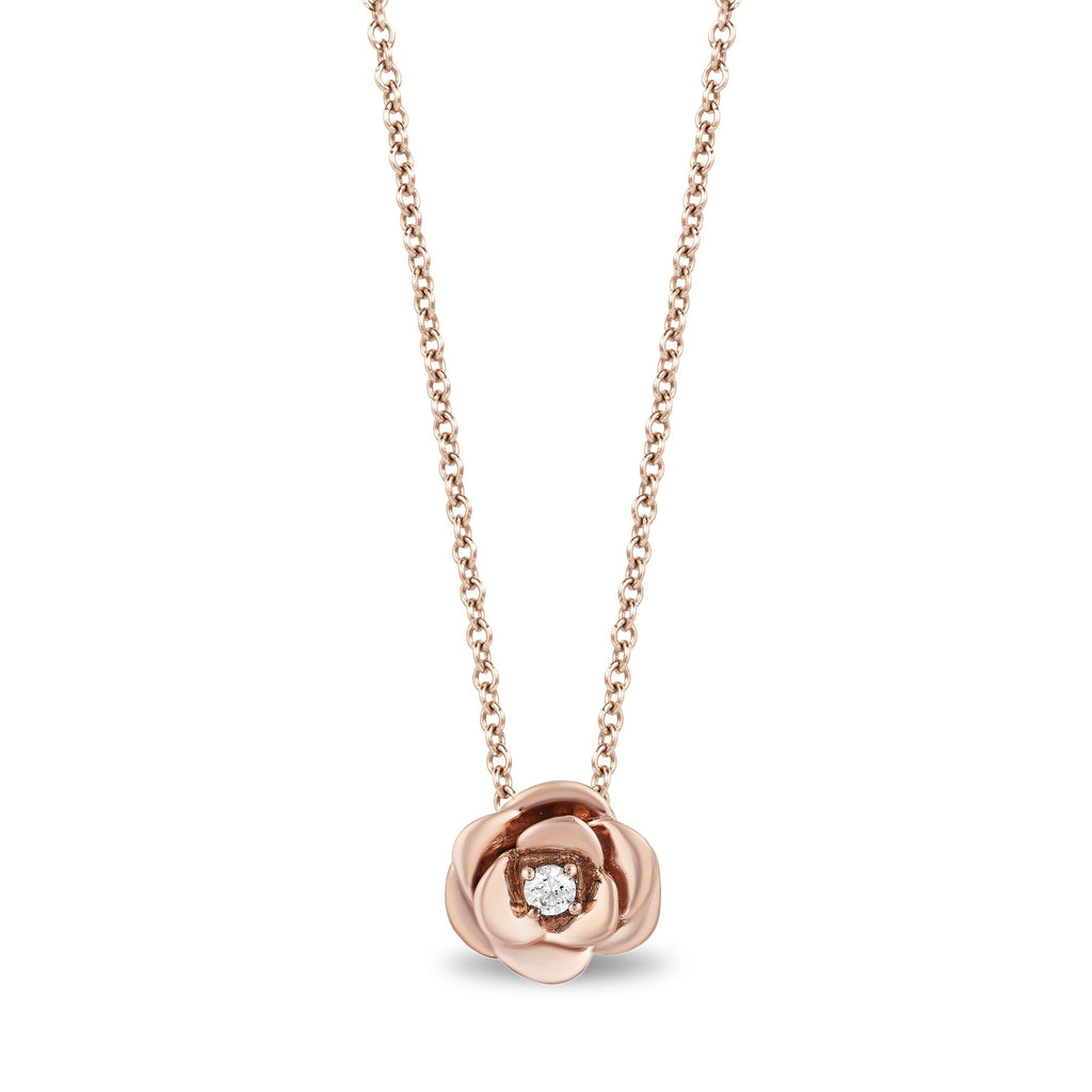 10k rose gold necklace on sale