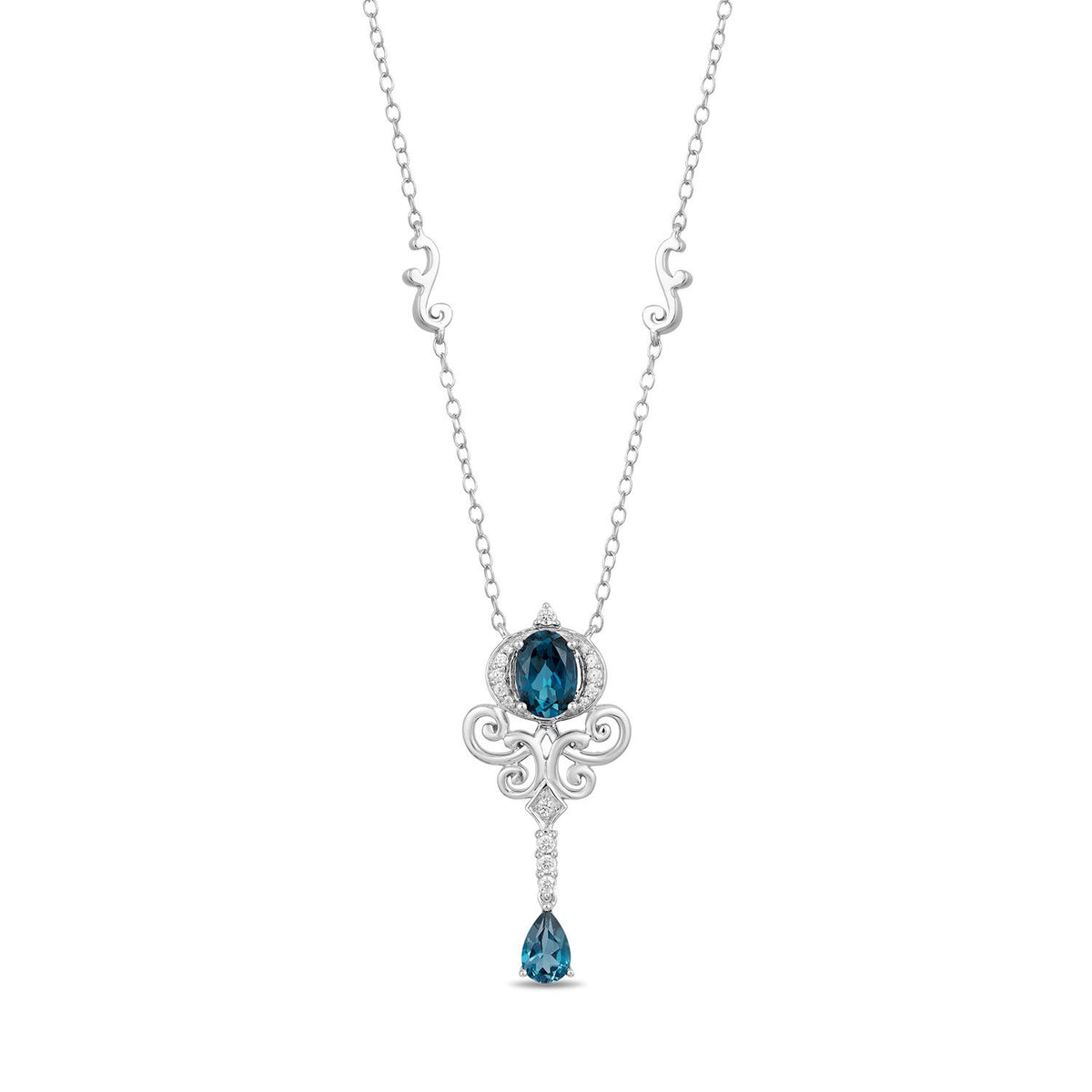 Disney Cinderella Inspired Key Diamond Pendant