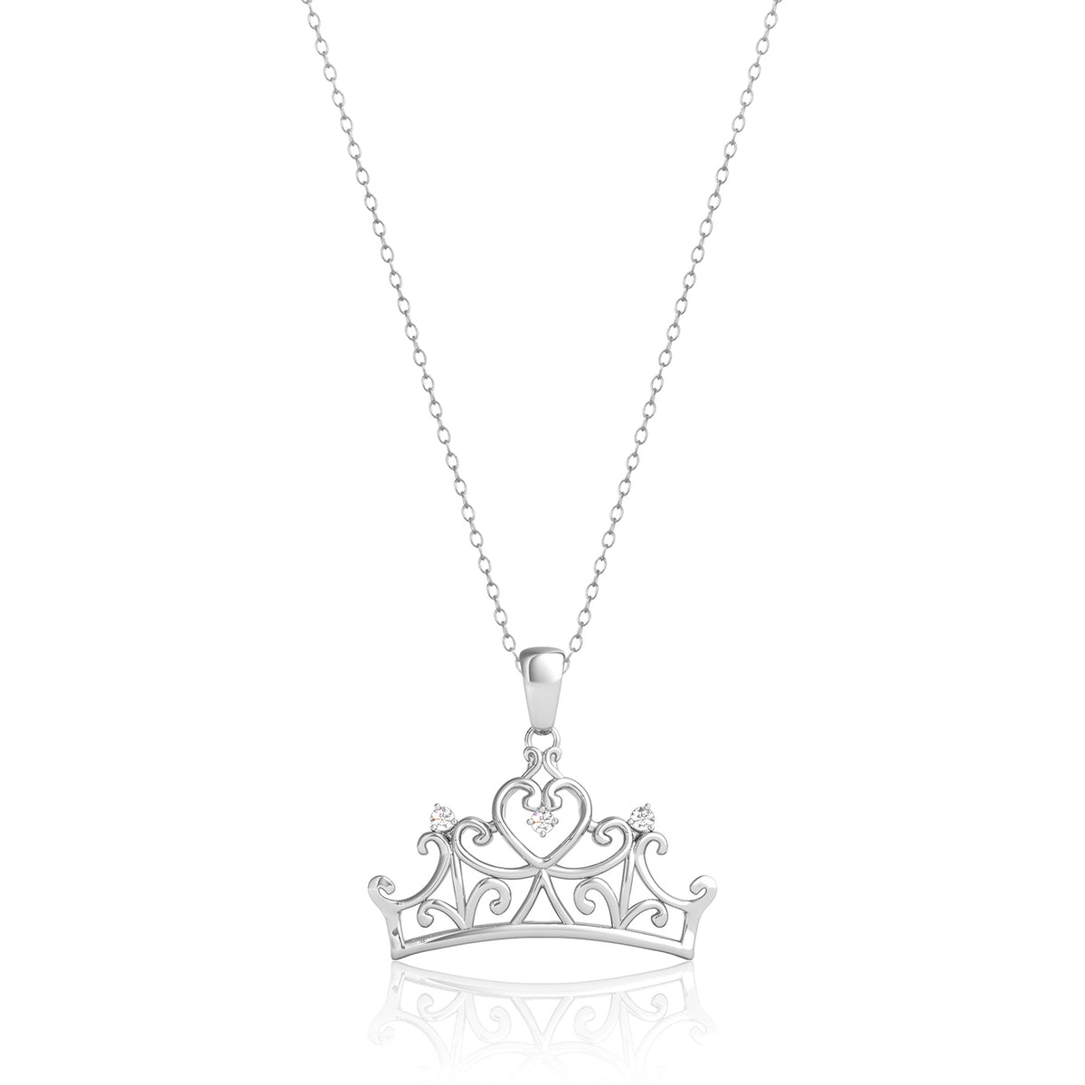 MONARCHY Silver deals Crown Necklace Jewelry