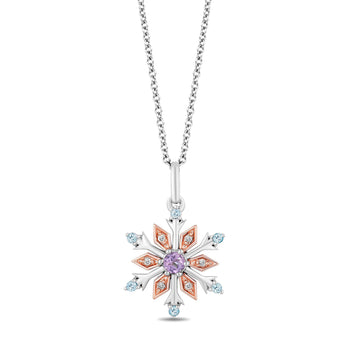 Disney Womens Frozen II Necklace - Silver Plated Frozen Necklace with  Snowflake or Elsa and Anna Pendant Jewelry - Frozen Jewelry - Walmart.com