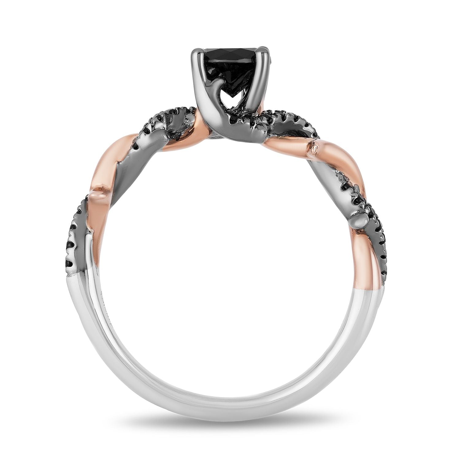 Disney Maleficent Inspired Diamond Engagement Ring 14K White Gold
