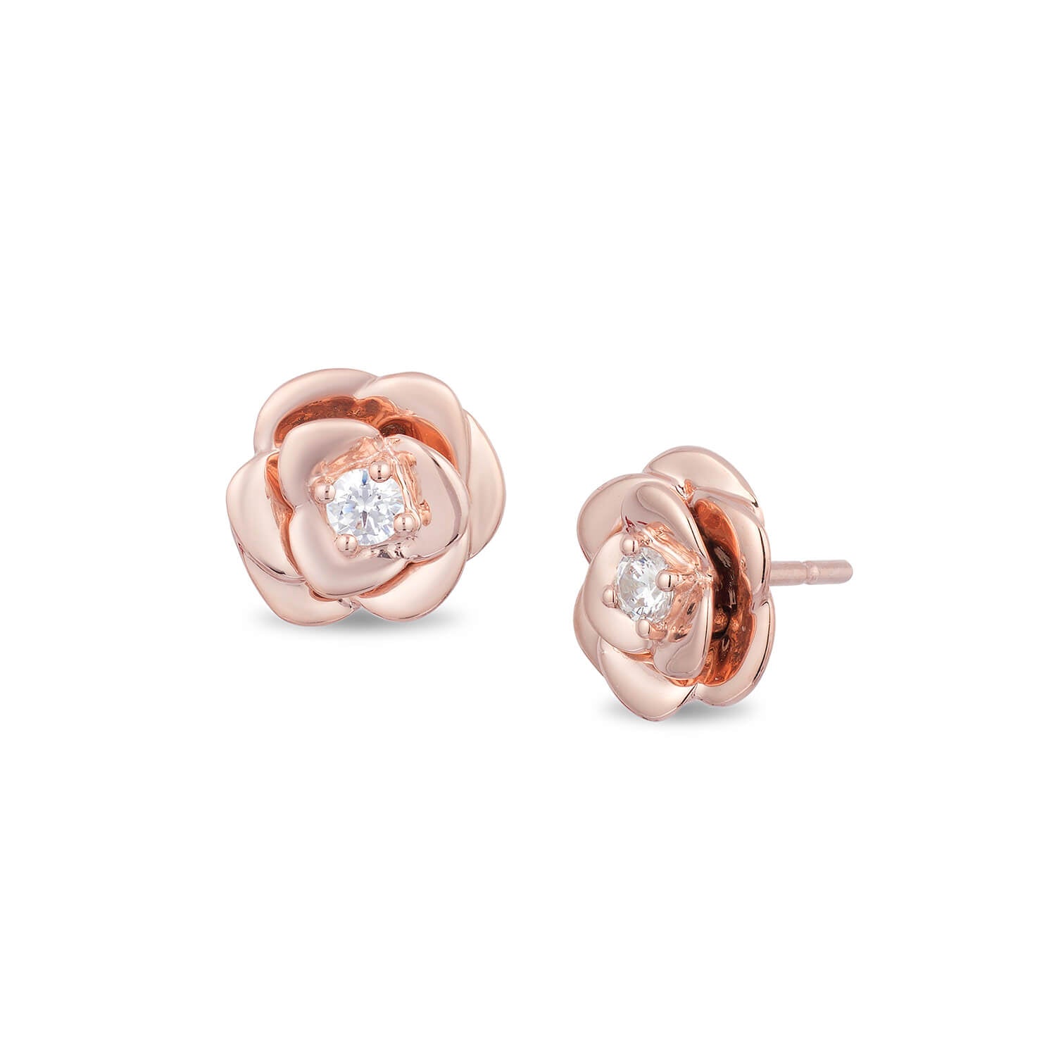 Rose Gold Princess Earrings