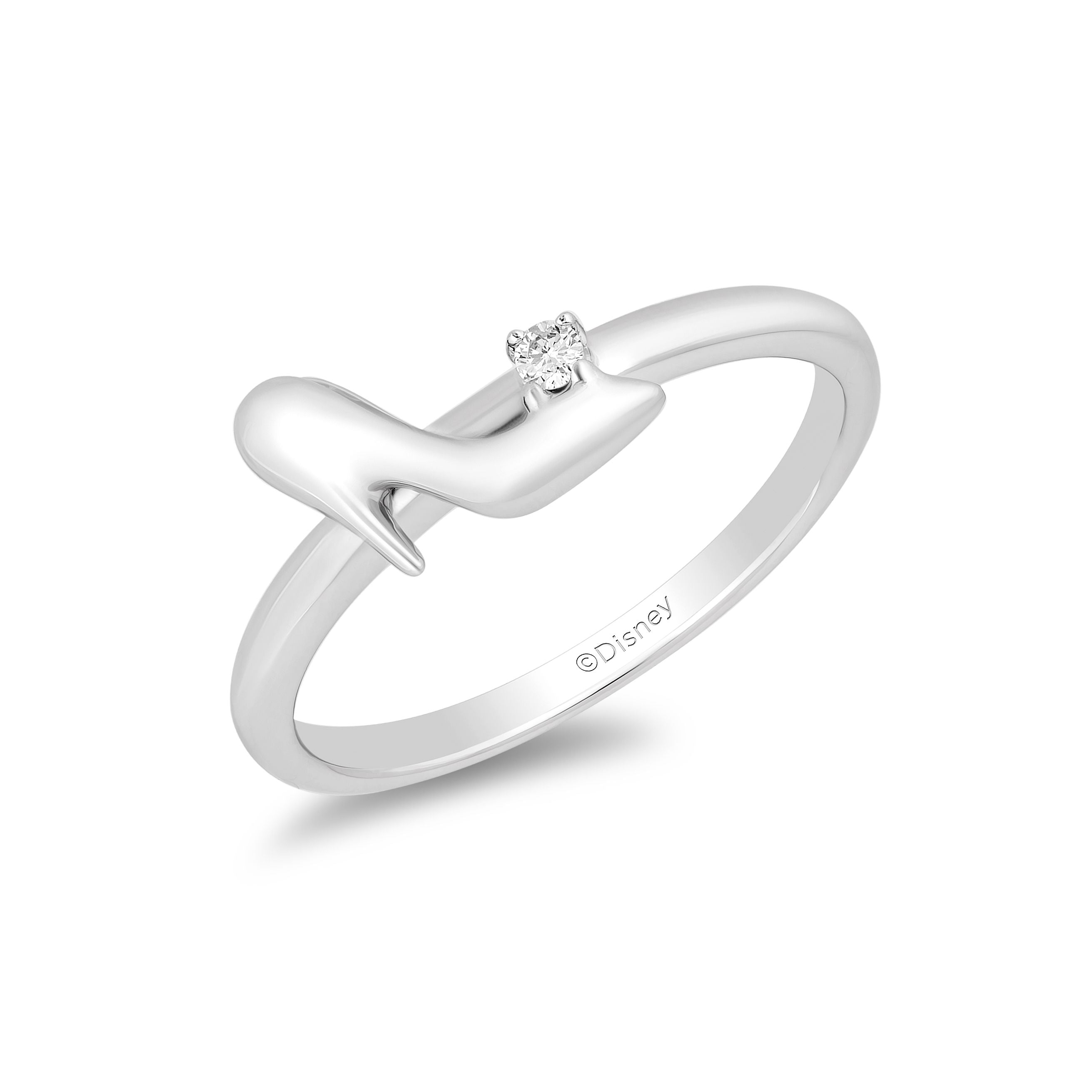 Disney Cinderella Inspired Diamond Ring in 10K White Gold